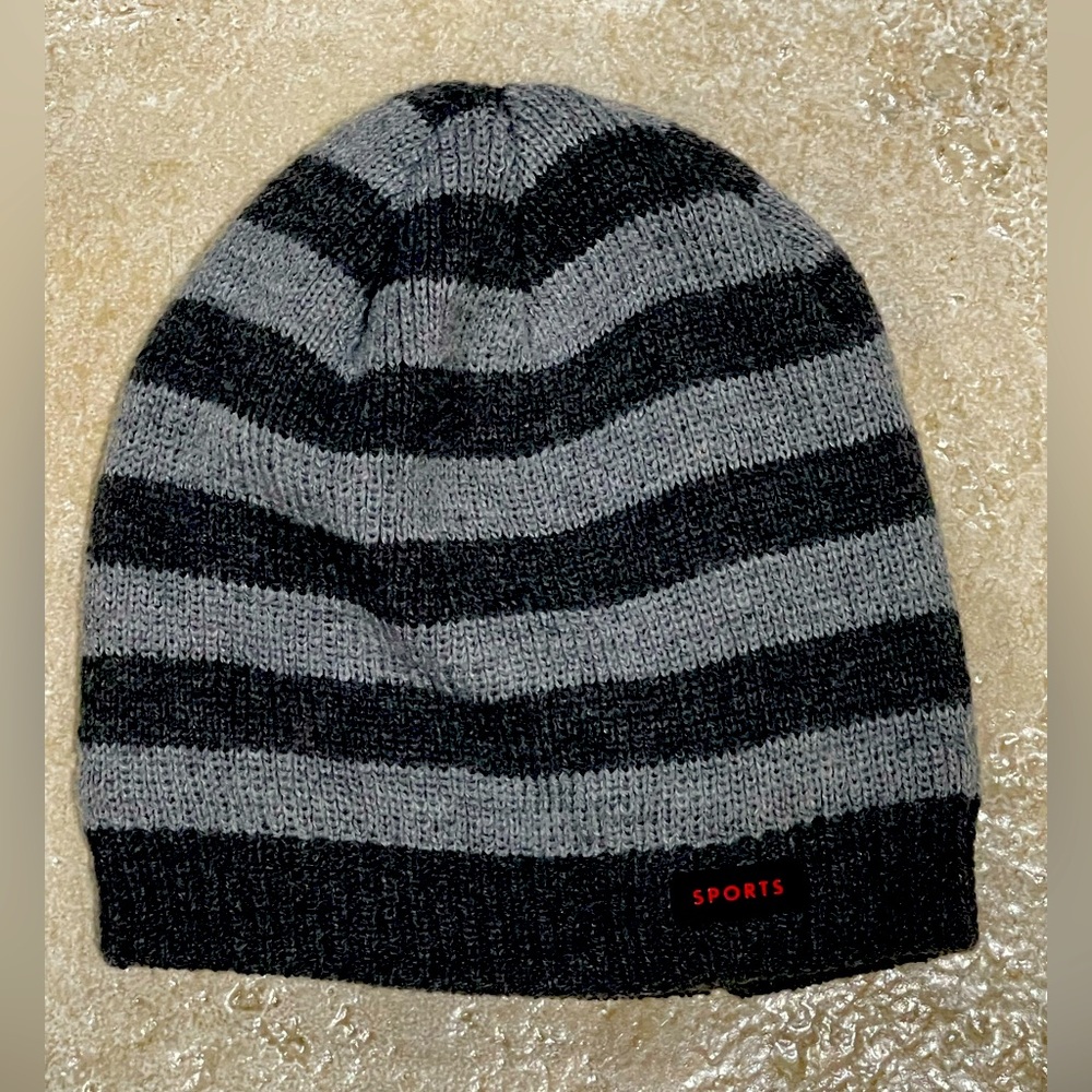 Sports Lined Beanie Hat